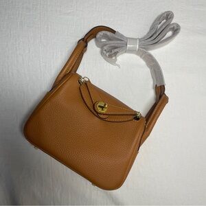 NEW small genuine leather crossbody bag